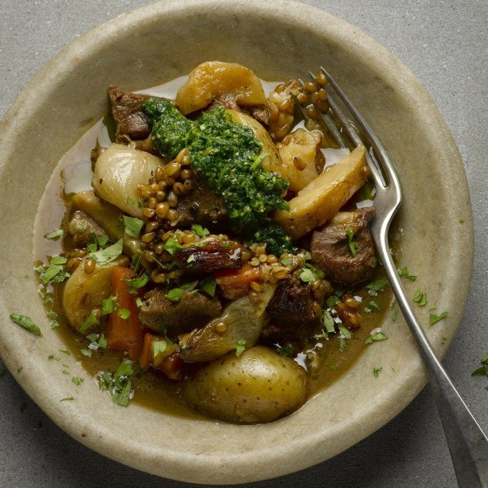 Irish Lamb and Wheat Stew