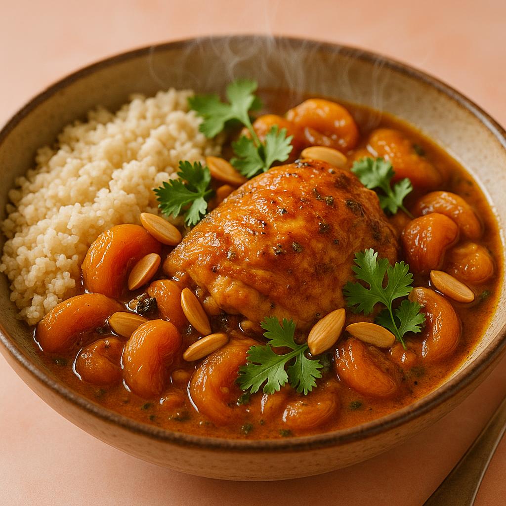 Moroccan Chicken Tagine with Apricots