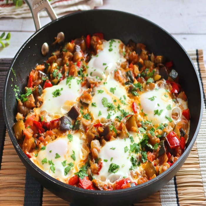 Pisto with Eggs